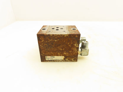 Taiyo Parker MDA10C01 Hydraulic Modular Valve Base 1-Station D03 Manifold