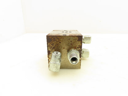 Taiyo Parker MDA10C01 Hydraulic Modular Valve Base 1-Station D03 Manifold