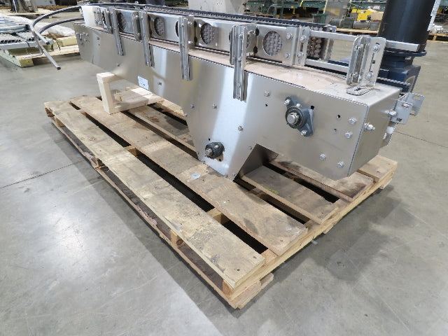 Arrowhead 7.5"x 82" Tabletop Double Belt Bottle Sorting Conveyor 460V 3PH