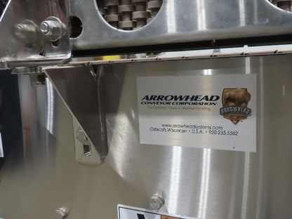 Arrowhead 7.5"x 82" Tabletop Double Belt Bottle Sorting Conveyor 460V 3PH