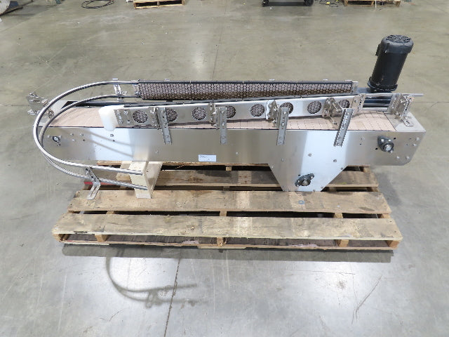 Arrowhead 7.5"x 82" Tabletop Double Belt Bottle Sorting Conveyor 460V 3PH