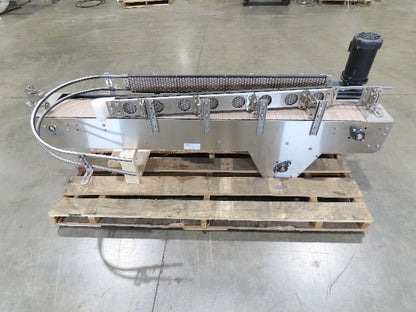 Arrowhead 7.5"x 82" Tabletop Double Belt Bottle Sorting Conveyor 460V 3PH
