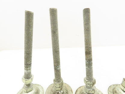 Adjustable Machine Leveling Feet 7" M16-2.0 Thread Set of 4