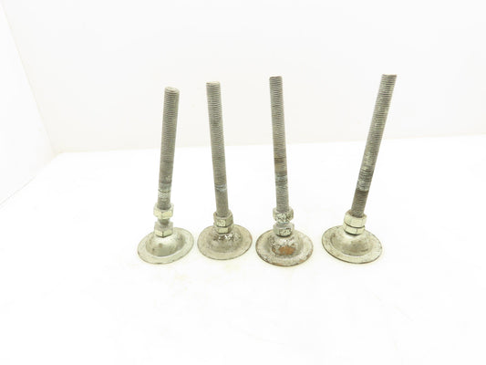 Adjustable Machine Leveling Feet 7" M16-2.0 Thread Set of 4