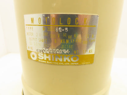 Shinko M-2000 S2-5 Motolock Electric Clutch Brake 220V 3PH 300 RPM JEC146