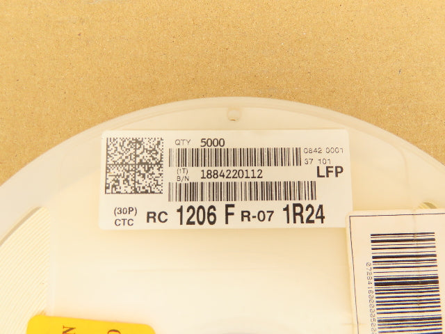 Yageo RC1206FR-071R24L Chip Resistor Tape And Reel 1.24 Ohms ± 1% 5000 Pcs