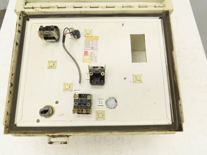 Hoffman 16x20x10" Steel Electrical Enclosure 30A Fusible Rotary Disconnect