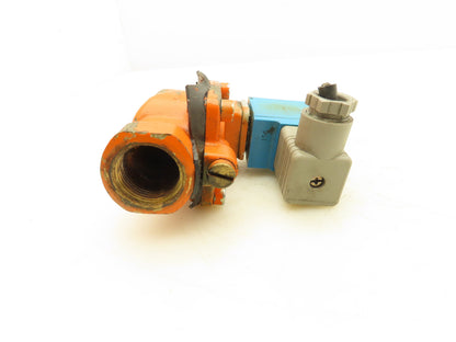 Danfoss 042N7551 Brass Solenoid Valve 2-Way Normally Open 3/4" NPT 24VDC