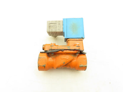 Danfoss 042N7551 Brass Solenoid Valve 2-Way Normally Open 3/4" NPT 24VDC