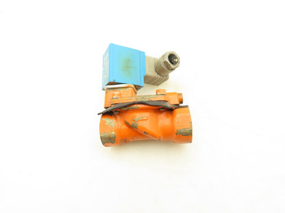 Danfoss 042N7551 Brass Solenoid Valve 2-Way Normally Open 3/4" NPT 24VDC