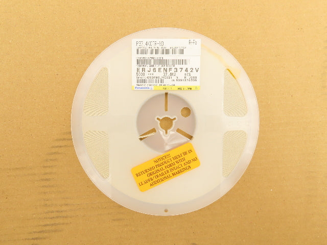 Panasonic ERJ-6ENF3742V Chip Resistor Tape And Reel 37.4 kOhms ± 1% 5000 Pcs