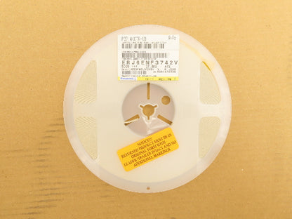 Panasonic ERJ-6ENF3742V Chip Resistor Tape And Reel 37.4 kOhms ± 1% 5000 Pcs