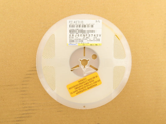 Panasonic ERJ-6ENF3742V Chip Resistor Tape And Reel 37.4 kOhms ± 1% 5000 Pcs