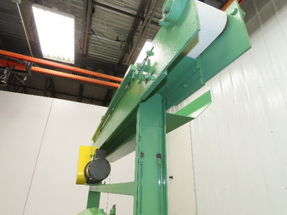 4"x 76" Small Belt Conveyor on Casters 230fpm High Speed Belt Drive 460V 3PH