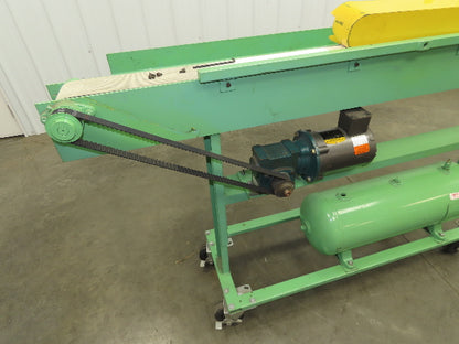 4"x 76" Small Belt Conveyor on Casters 230fpm High Speed Belt Drive 460V 3PH