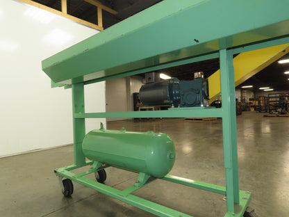 4"x 76" Small Belt Conveyor on Casters 230fpm High Speed Belt Drive 460V 3PH
