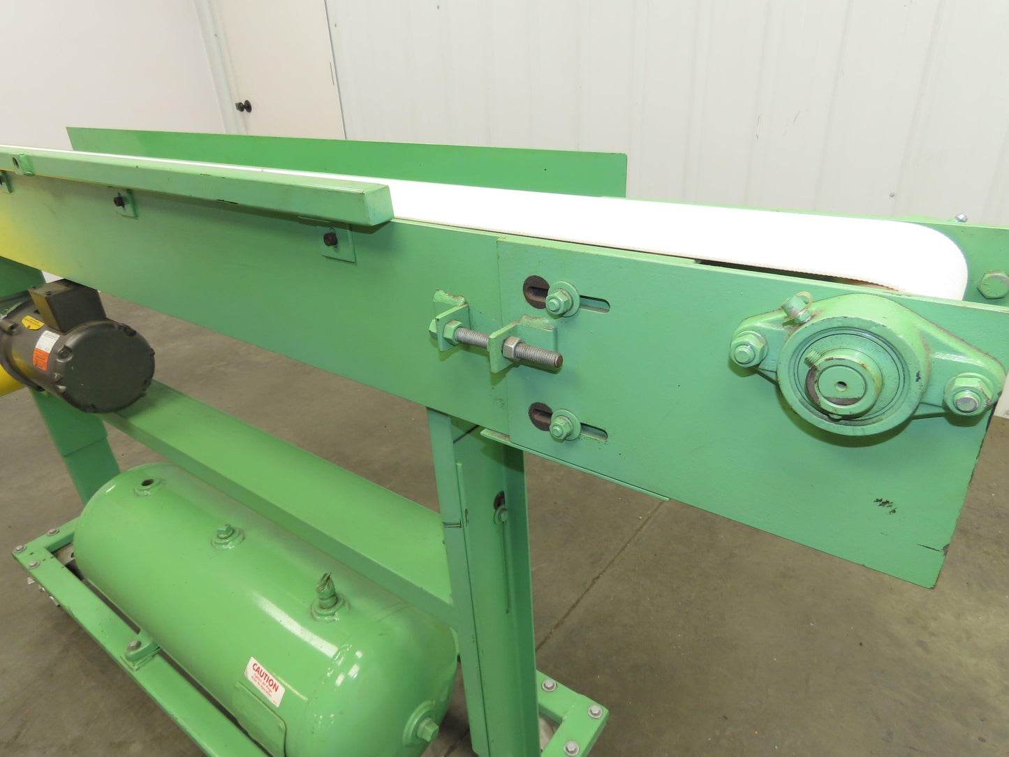 4"x 76" Small Belt Conveyor on Casters 230fpm High Speed Belt Drive 460V 3PH