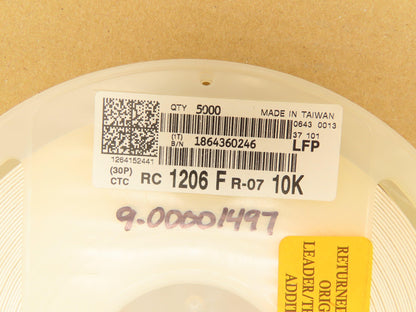Yageo RC1206FR-0710KL Chip Resistor Tape And Reel 10 kOhms ± 1% 1/4W 5000 Pcs