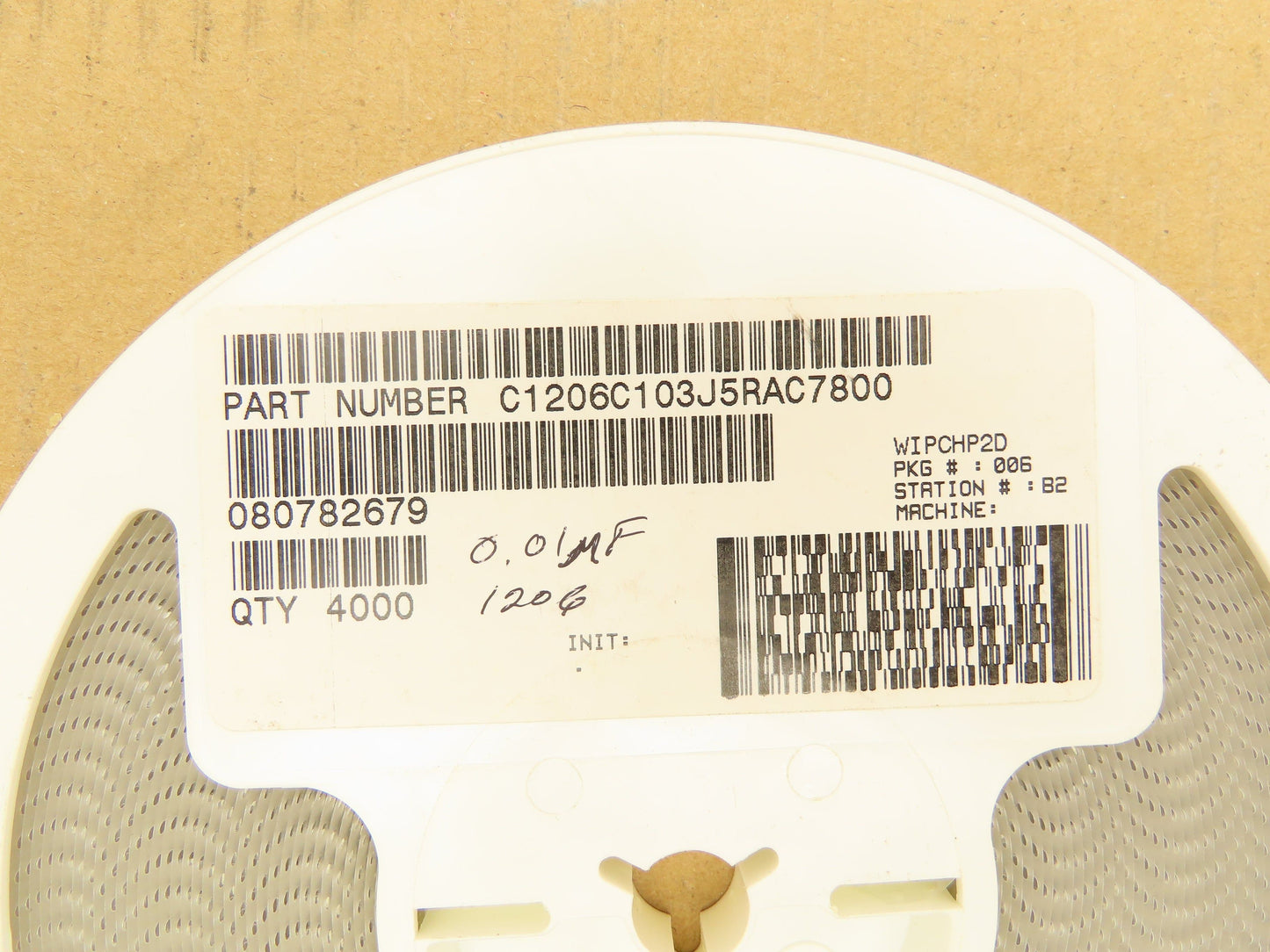Kemet C1206C103J5RAC7800 Ceramic Capacitors 10000 Pf 50V ± 5 4000 Pcs