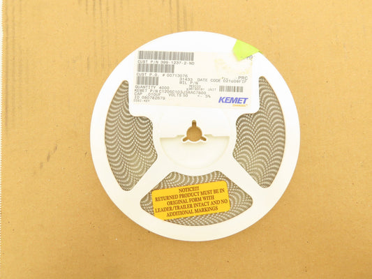 Kemet C1206C103J5RAC7800 Ceramic Capacitors 10000 Pf 50V ± 5 4000 Pcs