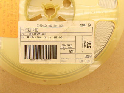 Panasonic ERJ-8ENF2430V Fixed Metal Flat Chip Resistors 243 Ohms ± 1% 5000 Pcs