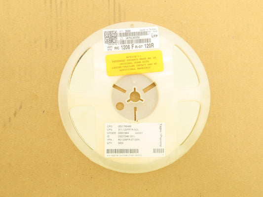 Yageo RC1206FR-07120RL Chip Resistor Tape And Reel 120 Ohms ± 1% 5000 Pcs