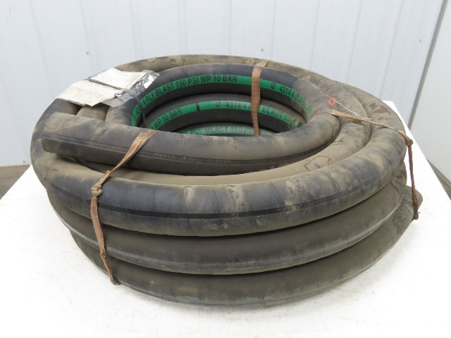 Jason Industrial 4314  2"x 50' Sandblast Hose SBR 4-Ply Black Rubber 150psi