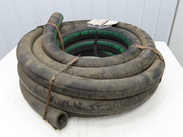 Jason Industrial 4314  2"x 50' Sandblast Hose SBR 4-Ply Black Rubber 150psi