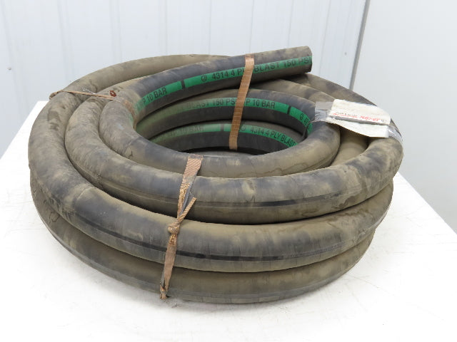 Jason Industrial 4314  2"x 50' Sandblast Hose SBR 4-Ply Black Rubber 150psi