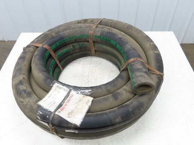 Jason Industrial 4314  2"x 50' Sandblast Hose SBR 4-Ply Black Rubber 150psi