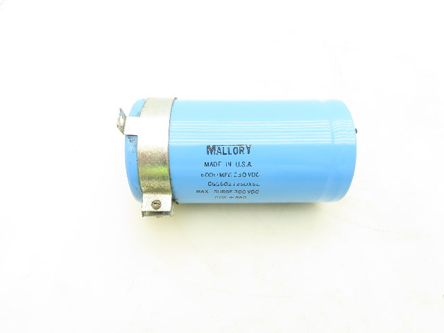 Mallory CGS602T250X5L Aluminum Electrolytic Capacitor 250VDC 6000 MFD