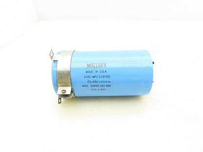 Mallory CGS602T250X5L Aluminum Electrolytic Capacitor 250VDC 6000 MFD
