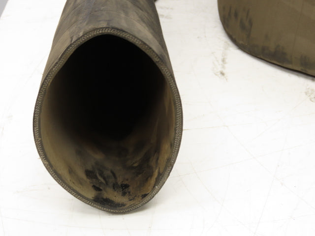 5" Water Discharge Hose Layflat EPDM 4-Ply Black Rubber 200psi 24'
