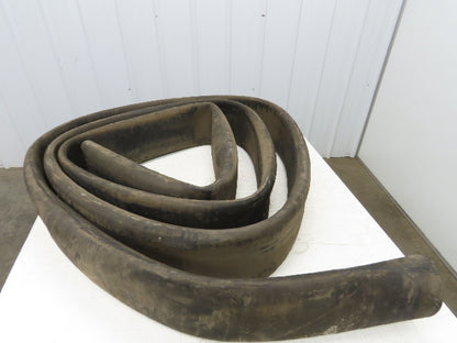 5" Water Discharge Hose Layflat EPDM 4-Ply Black Rubber 200psi 24'
