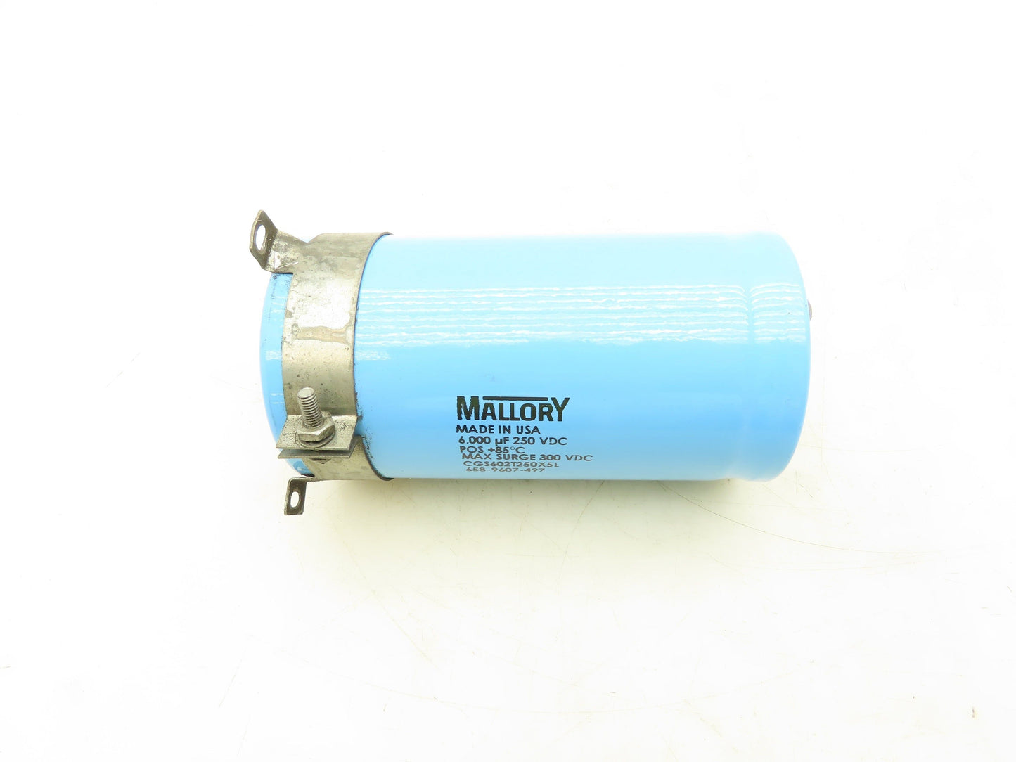 Mallory CGS602T250X5L Aluminum Electrolytic Capacitor 250VDC 6000 MFD
