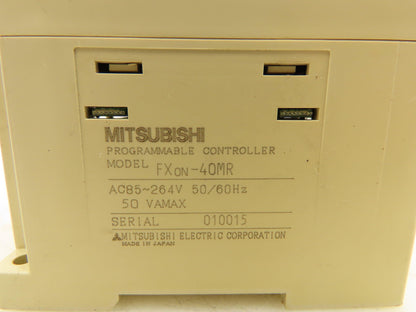 Mitsubishi Electric FX0N-40MR I/O Programmable Controller Unit