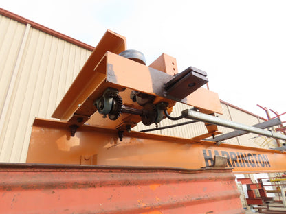 Harrington 1 Ton Single Girder Underhung Bridge Crane 17' Span w/Chain Hoist