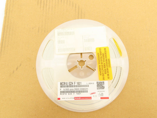 Rohm MCR10EZHF1601 Chip Resistor Tape And Reel 1.6 kOhms ± 1% 5000 Pcs