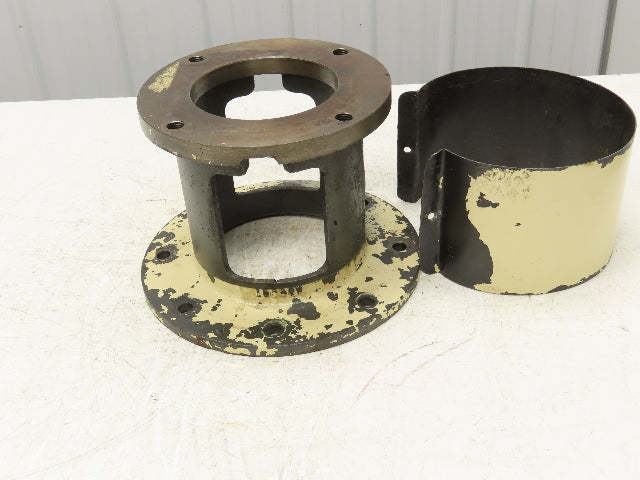NEMA 364TC Pump Motor C-Face Adapter Cast Iron Bell Housing 4-Bolt SAE-D