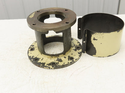 NEMA 364TC Pump Motor C-Face Adapter Cast Iron Bell Housing 4-Bolt SAE-D