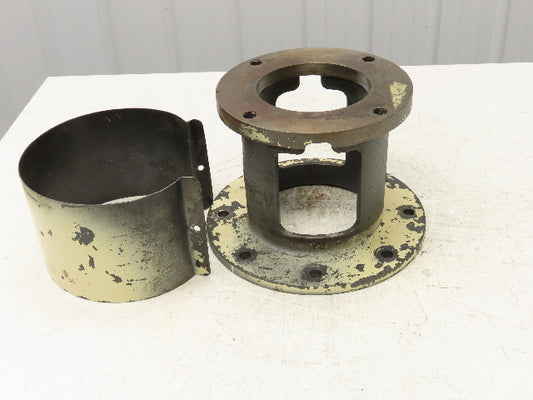 NEMA 364TC Pump Motor C-Face Adapter Cast Iron Bell Housing 4-Bolt SAE-D