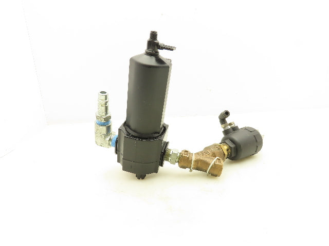 Burkert Excelon 2000 A 9/16 PTFE BZ Pneumatic 2/2 Angle Seat Valve Lubricator