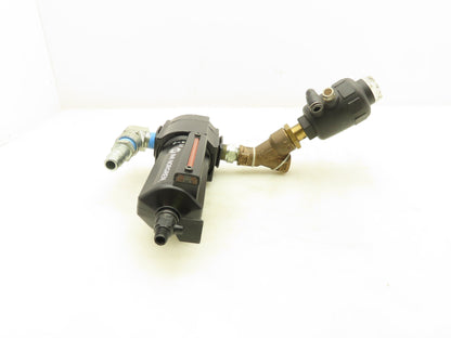 Burkert Excelon 2000 A 9/16 PTFE BZ Pneumatic 2/2 Angle Seat Valve Lubricator