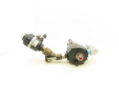 Burkert Excelon 2000 A 9/16 PTFE BZ Pneumatic 2/2 Angle Seat Valve Lubricator