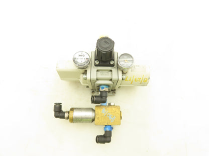 SMC VBA11A-T02GN-Z Pneumatic Booster Regulator Spool Valve 1/4" NPT