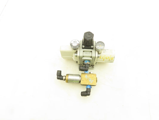 SMC VBA11A-T02GN-Z Pneumatic Booster Regulator Spool Valve 1/4" NPT