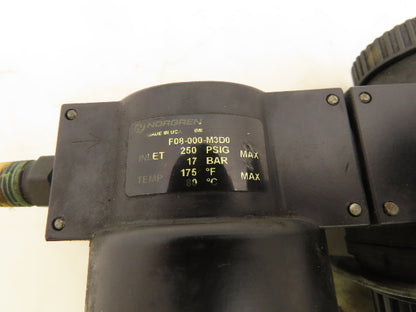 Norgren F08-000-M3D0 Pneumatic Regulator Filter Assembly 1/4 NPT