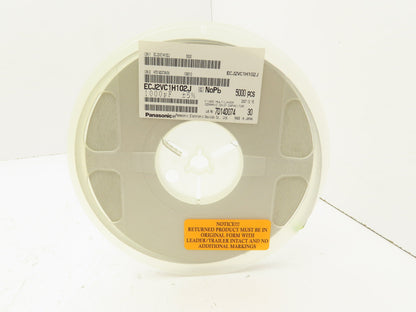 Panasonic ECJ2VC1H102J Ceramic Capacitors 1000 Pf ±5% 50V 5000 Pcs