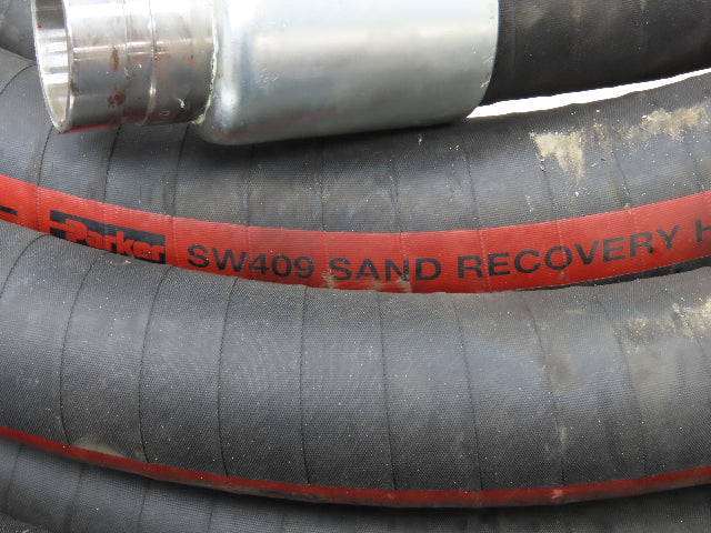 Parker SW409  2"x 49' Sand Recovery Vacuum Suction Rubber Hose Red Stripe 200psi
