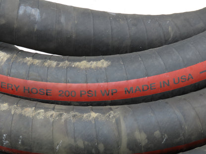 Parker SW409  2"x 49' Sand Recovery Vacuum Suction Rubber Hose Red Stripe 200psi